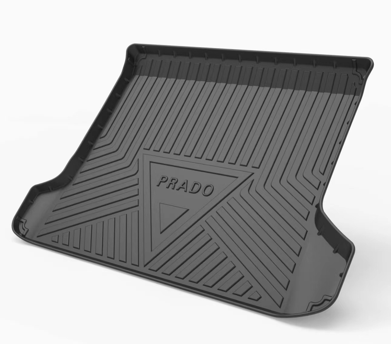 Toyota TOYOTA LC150 Right Hand Drive Prado 4th Gen Prado Floor Mats TPE Rubber Waterproof (Universal Foot Pad) - lc150-prado-5-seater-trunk-mat-10-22