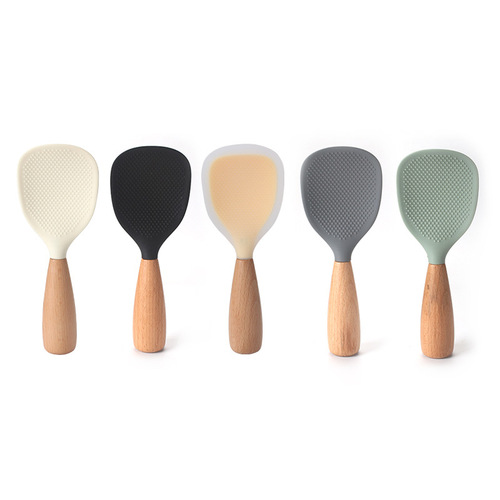 Stand-up rice spoon silicone rice shovel Internet celebrity non-stick rice spoon rice cooker special food-grade household rice shovel