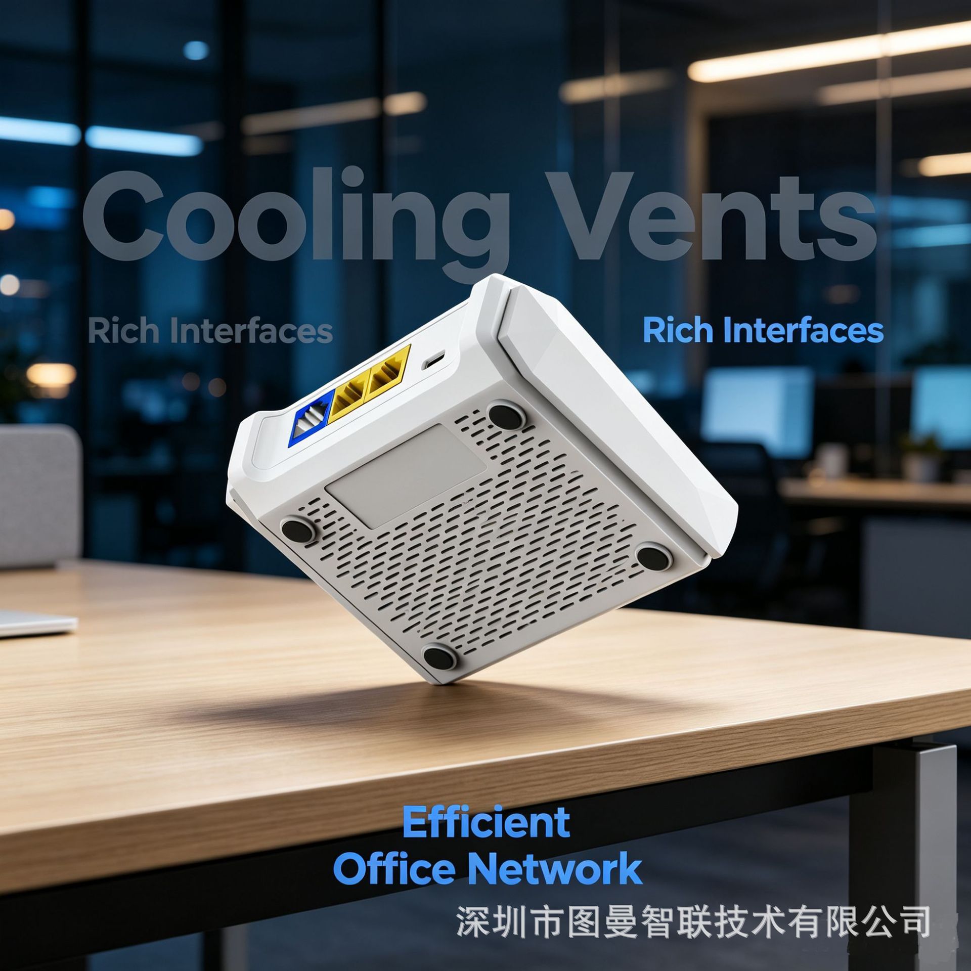 Router WiFi Inalámbrico 300 Mbps con Cortafuegos Incorporado para Hogar y Oficina