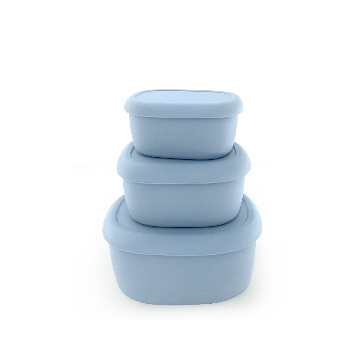 Nuevo producto Caja de conservación fresca de silicona Alimentos Frutas y verduras Conservación fresca Redondo Cuadrado Cuadrado Picnic Microondas Arroz Bento