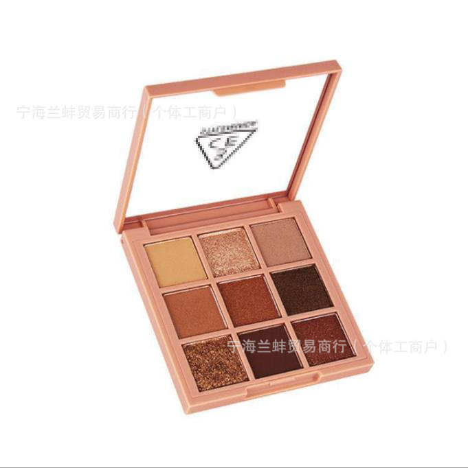 韓国正規品 3CE 9色アイシャドウパレット オーバーテイク パンプキンパレット パール光沢 長持ちスモークパウダーパレット タロイモバターパレット|undefined