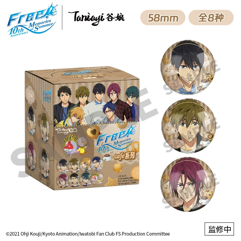 Подлинный «Free!» Лайм-Ye Летняя серия Полароид Blind Box Нанаcе Харука Аниме Две страницы Переферийный Танико
