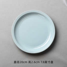 8寸个性日式餐具西餐盘创意陶瓷盘子家用菜盘圆形牛排盘批发好物