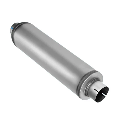 back pressure straight-through silencer, Exhaust pipe