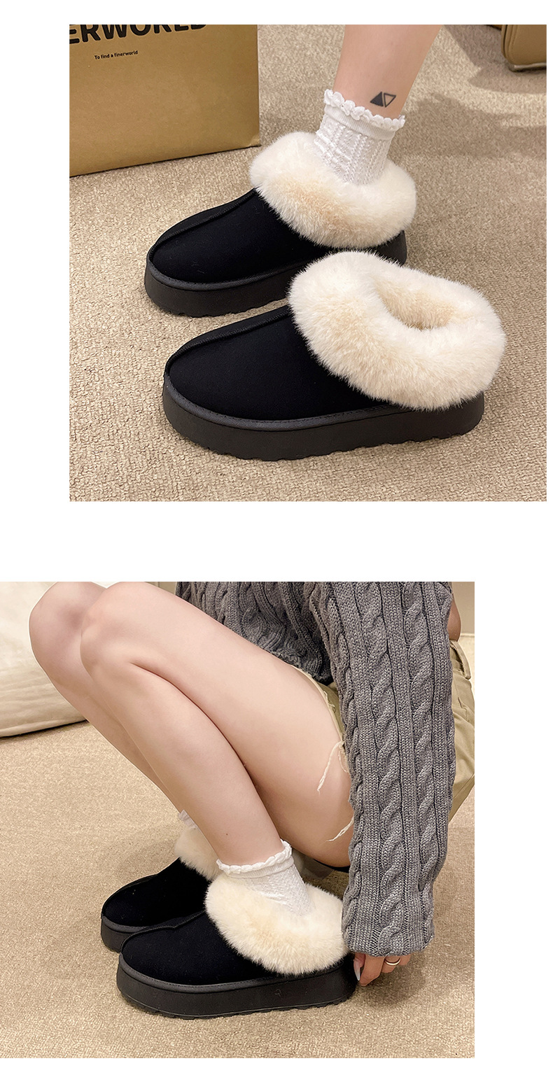 Women's Warm Snow Boots With Thick Sole And Wool Lining For Winter_voghion.com