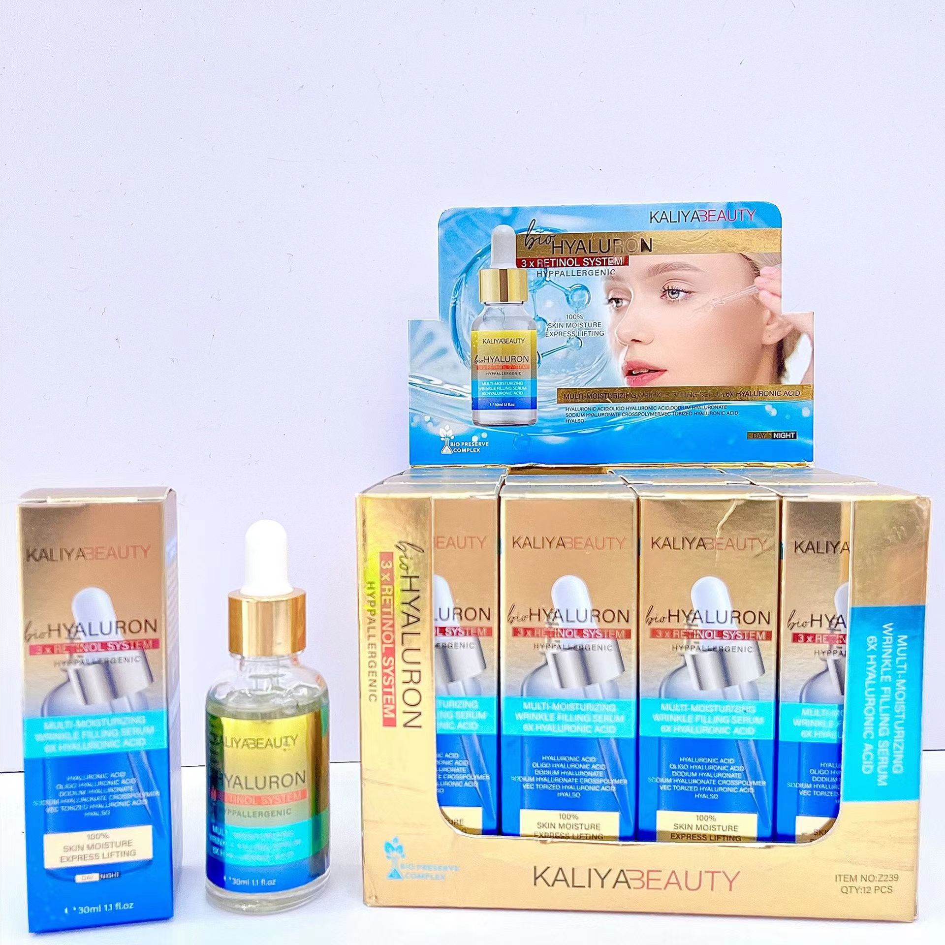 Nueva esencia transfronteriza al por mayor Kaliya Belleza colágeno hidratante facial Esencia Hidratante