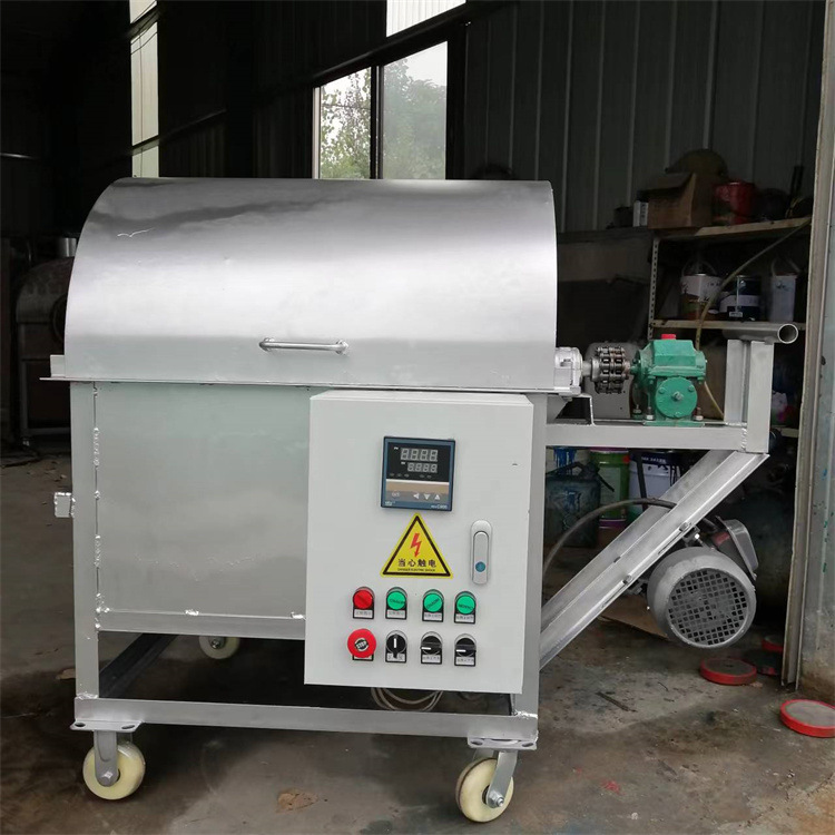 电加热花生瓜子干果炒货机 商用三项电炒货机 滚筒式不锈钢炒货