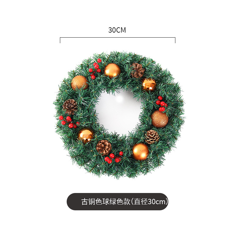 Amazon popular guirnalda de Navidad ratán 40/50/60cm decoración de Navidad Garland decoración escena diseño