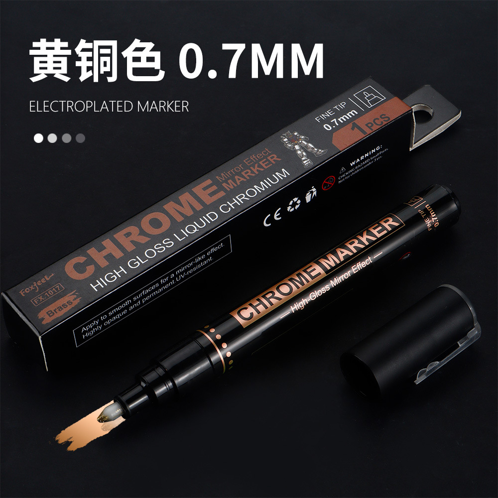 Marcador de cromado de metal, modelo de cromado de metal, cromado de metal, pintura de automóviles, tira de cromado, pintura de pintura