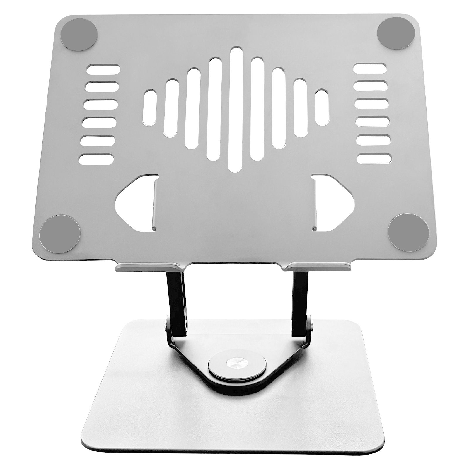Nuevo elevador de metal plegable de doble capa base de rejilla de enfriamiento escritorio Laptop soporte para computadora tableta soporte para computadora portátil