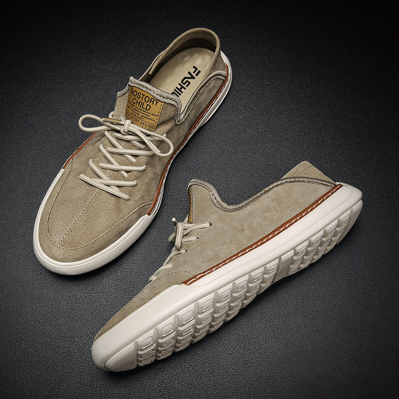 Zapatos de hombre 2023 nuevos zapatos de cuero de viaje de otoño zapatos casuales deportivos para hombres zapatos de moda para hombres zapatos de tablero de piel de cerdo