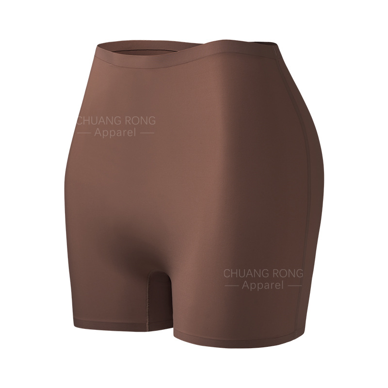 Shorts de Seguridad Estilo Europeo y Americano, Braguitas Tipo Boxer de una Pieza para Mujer, Antiexposición, Ajuste Delgado, Cintura Media, Seda Helada, Ropa Interior de Seguridad sin Costuras para Mujer.