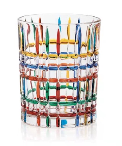 Italian designer's hand-painted line woven crystal glass whiskey glass water glass foreign wine glass