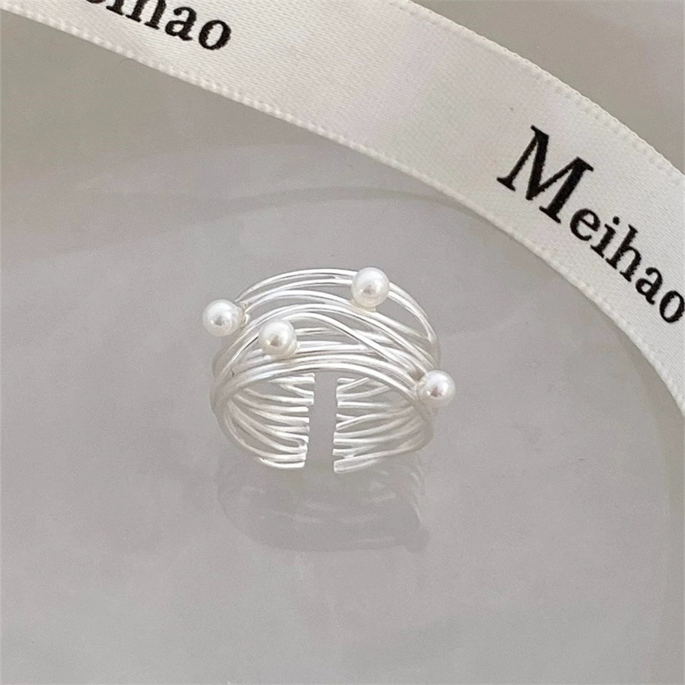 Кольцо Universal JZ серии, серебро 925, регулируемое, ретро летний лёгкий люкс