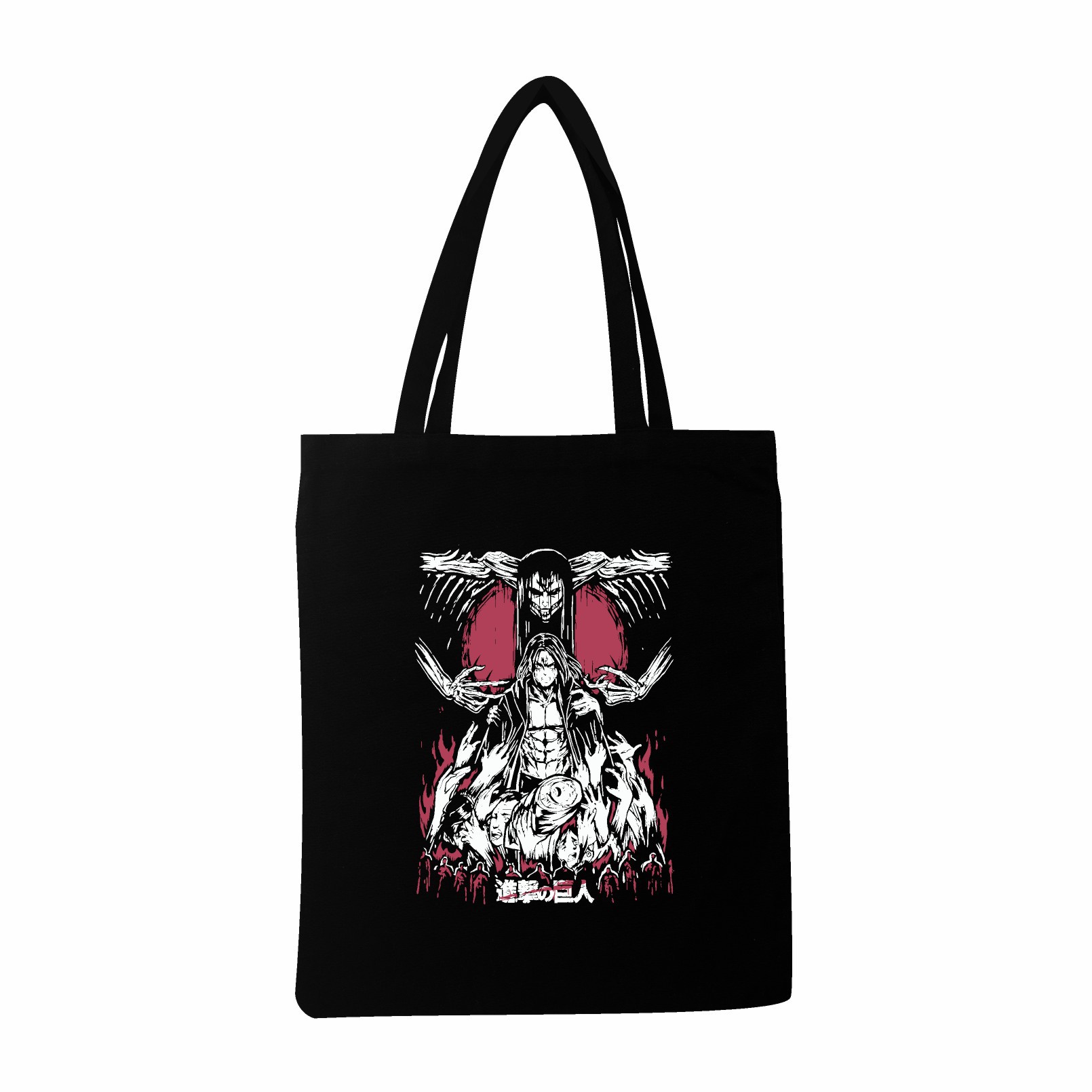 外贸手提袋进击的巨人Attack on Titan跨境热销印花通用帆布袋