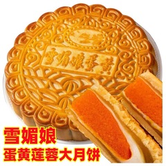 正宗雪媚娘蛋黄莲蓉大月饼广式五仁叉烧火腿腿中秋月饼每日新鲜