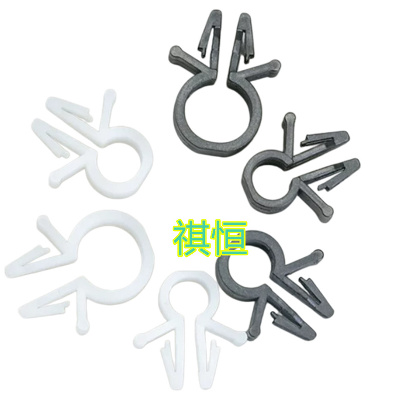 圆型夹线套 OCC系列 1000只装 RH束线座 电线线夹 PC板线夹黑白色