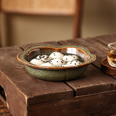 藝隆軒陶瓷水果盤家用客廳茶几乾果零食擺放盤瓜子茶點心小吃碗盤