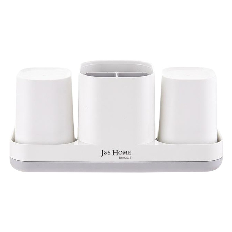 Baño almacenamiento escritorio cepillo de dientes titular creativo hogar suministros de plástico taza de lavado traje ponche libre cepillo de dientes titular