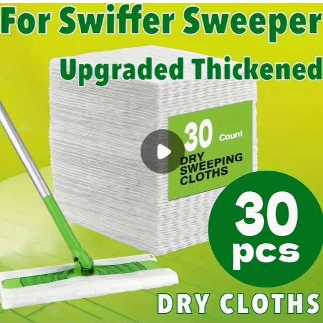 Disposable Household No-Wash Hair and Dust Cleaning Mop, Electrostatic Flat and Diamond-Patterned Dry Wipes Wholesale