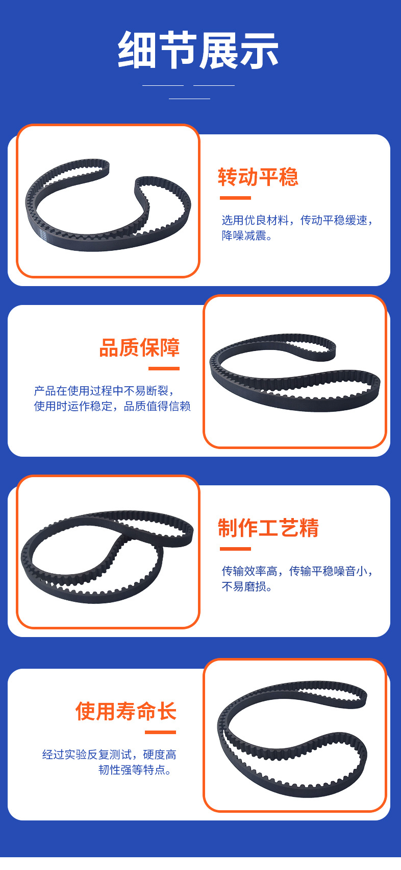 Motorcycle Belt 1204-0061 40024-07 Suitable for Harley Sportster