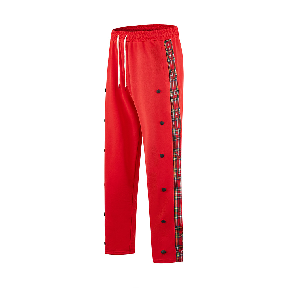 Herrenbekleidung Neue Herrenhose mit Schnallengürtel Freizeithose Modische gerade Hose Outdoorhose_voghion.com