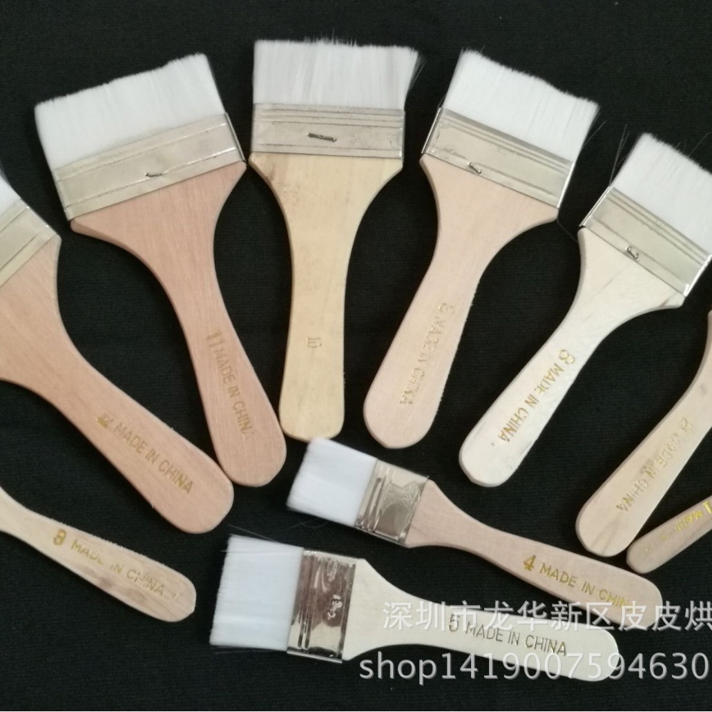 1-4号小毛刷 除尘软毛尼龙毛刷子 羊毛刷 小刷子烧烤刷子油漆板刷