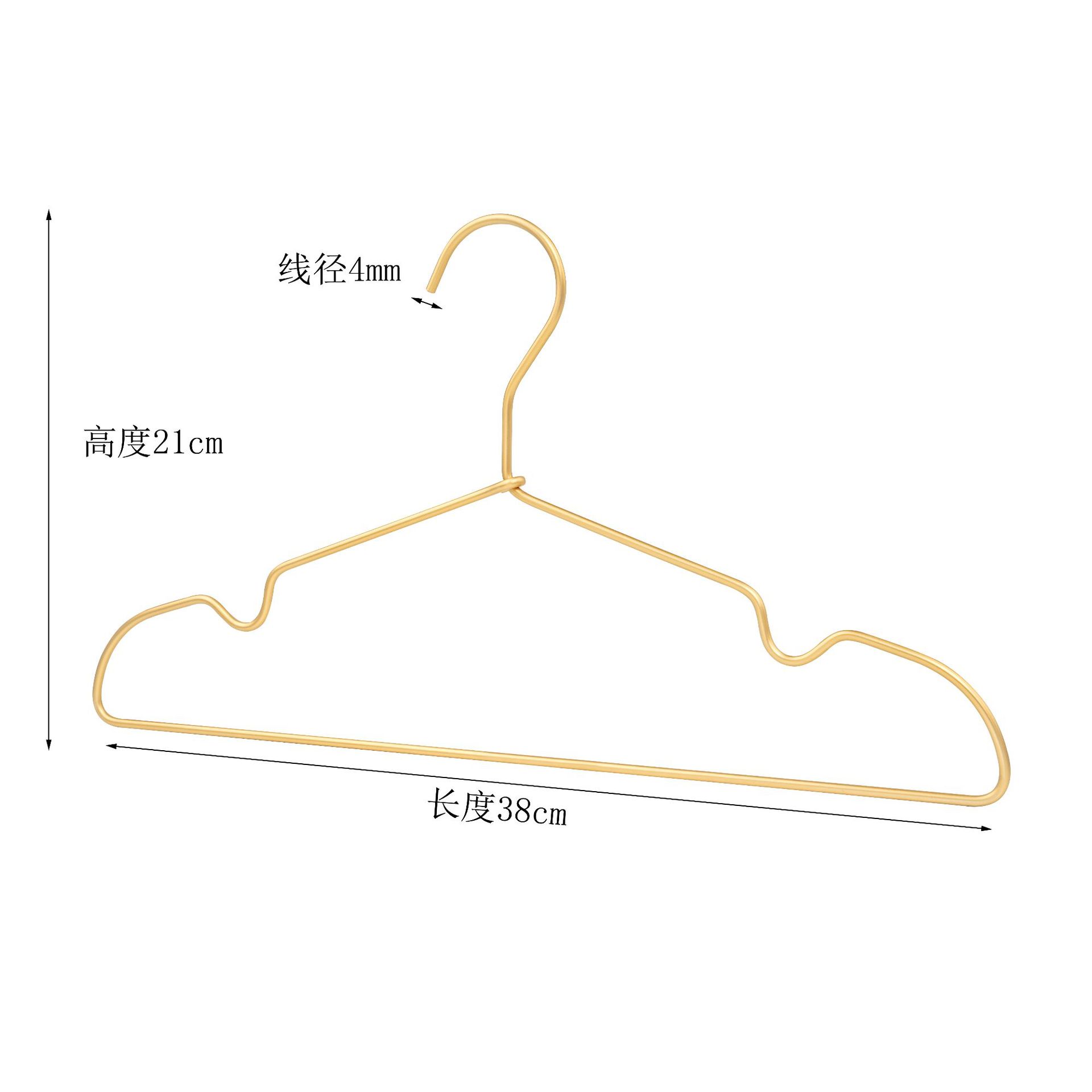 Percha de aluminio no impresa pantalones de secado de metal pantalones de rack clip percha de aleación de aluminio sin costura ropa gruesa antideslizante soporte ventas directas de fábrica