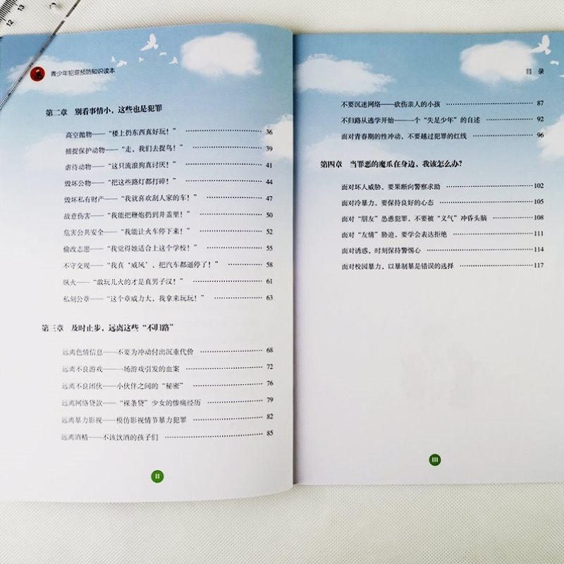 Juvenile delinquency prevention knowledge reader Primary School students safety education comic books children psychology books