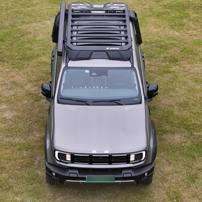 Beijing BJ40 roof rack side ladder schoolbag side account explorer car modified aluminum alloy roof platform