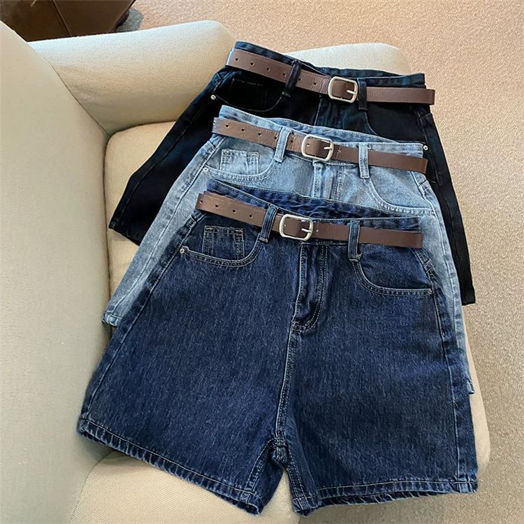 Джинсовая юбка-карандаш с завышенной талией-бермуды в стиле Tide, 2–XXL, светлая/ночная/черная