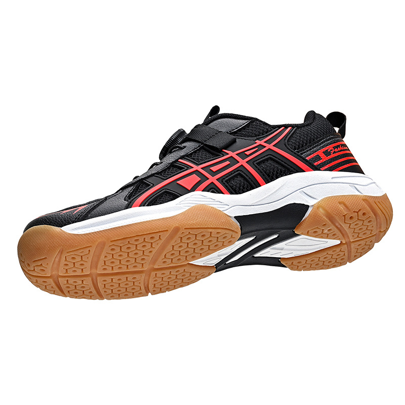 Nuevos zapatos de bádminton transfronterizos de malla transpirable, zapatos de voleibol para niños y niñas, tenis de mesa con suela suave para niños mayores en stock
