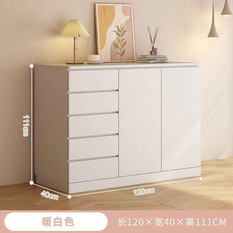 Fábrica directa E0 clase armario dormitorio estilo francés crema cama de aire armario de cola sala de estar contra la pared armario de almacenamiento simple cinturón image 16