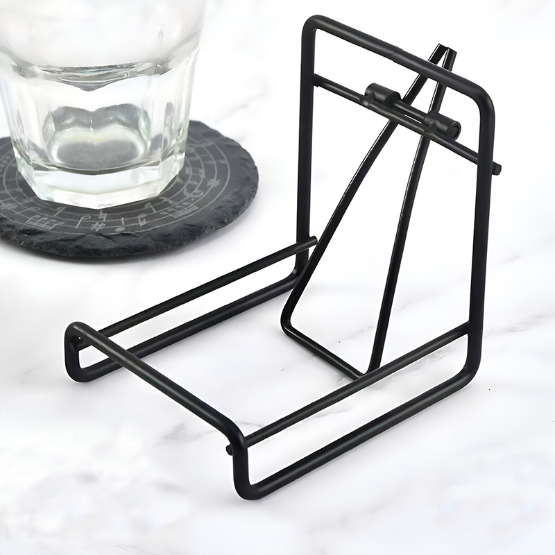 Nordic Style Simple Iron Coaster Rack, No-Installation Desktop Storage Rack, Creative Storage Rack, Storage, Cross-Border Export