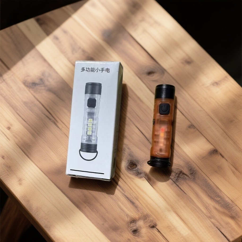 Original m02 [2nd generation] orange [uv purple light for checking money and vegetables + red and blue warning lights]