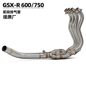 Gsxr600/750 paslanmayan polad qabaq hissə qaz borusu, orijinal quyruğa qoşulur