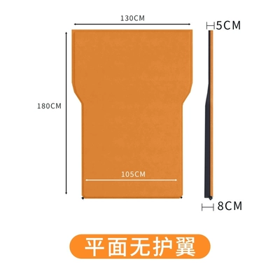 Rear Seat Inflatable Bed, Camping – Vehicle-mounted inflatable bed - slope-leveling-mattress-orange-without-wings-with-air-pump-storage-bag