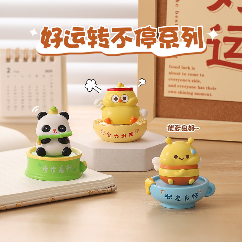 Cute Healing Office Desktop Decorations, Car-Mounted Workstations, Emotional Stability Artifacts, Birthday Gifts