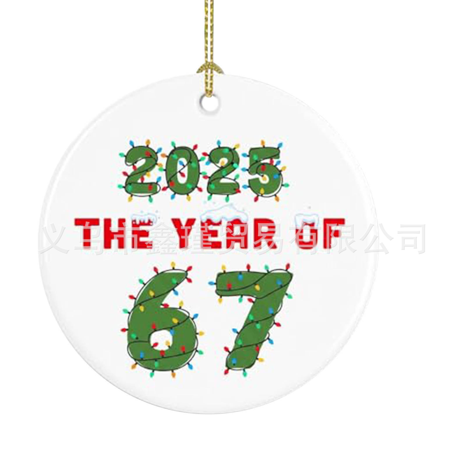 Ventas transfronterizas calientes seisseven67 seis siete decoraciones de Navidad acrílicas decoración divertida