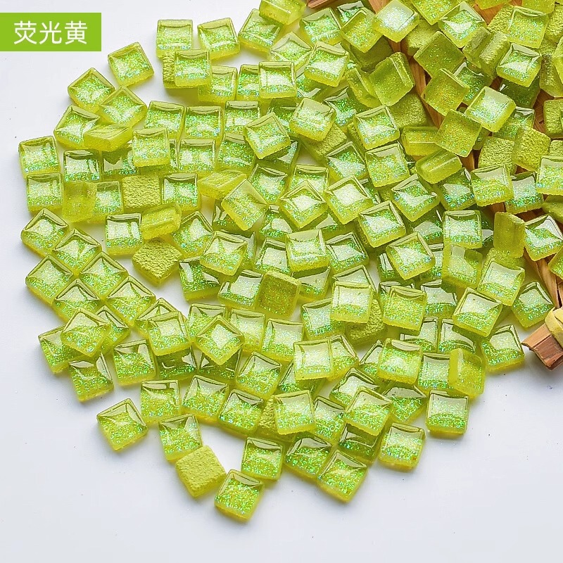 200克diy多元闪粉马赛克集合水晶自由石玻璃儿童手工材料颗粒|undefined