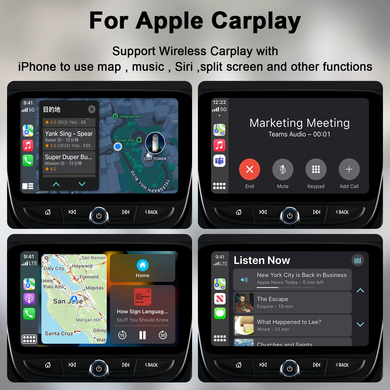 Адаптер беспроводной CarPlay/Android Auto для автомобиля, проводной адаптер в беспроводной бокс, улучшенная версия