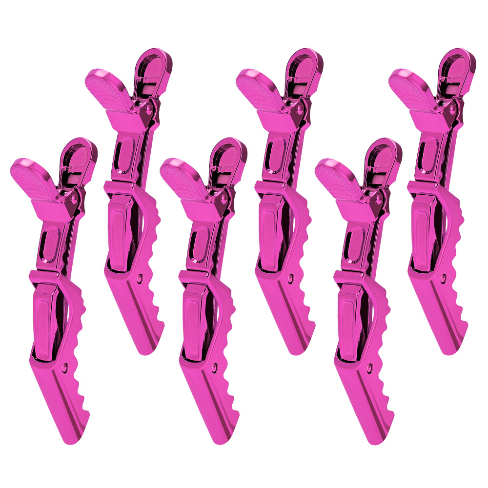 Hair Salon Alligator Colorful Hair Styling No-trace Duckbill Long-nose Clips, Perm And Dye Sectioning Tools, Bangs Clips_voghion.com