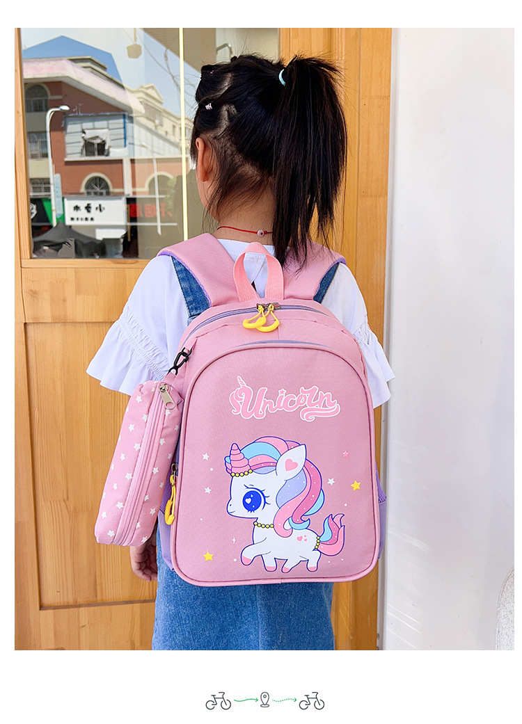 427g Weight Zipper Closure Type Double Shoulder Straps Strap Type Zipper Backpack Bags Type Holiday, School Occasion Waterproof Dinosaur Cat Holiday School Kids Backpack