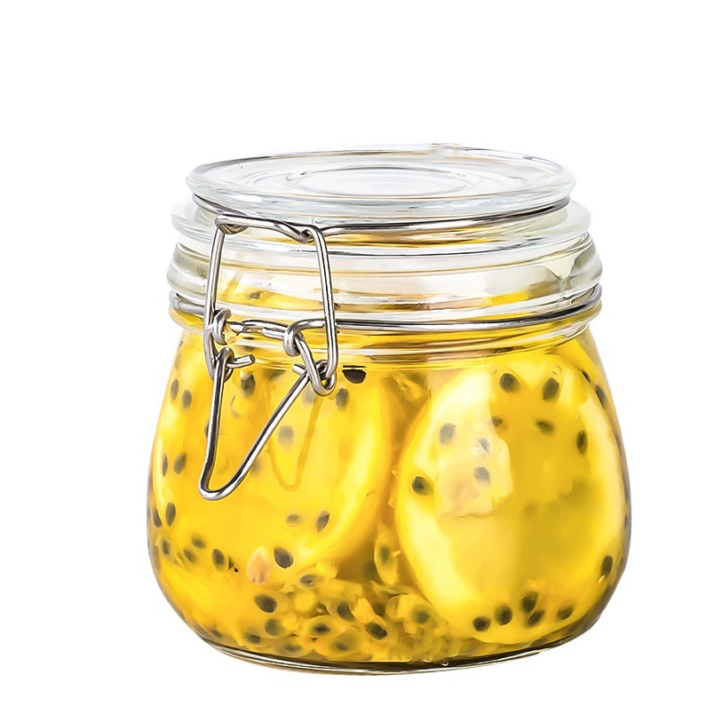 Оптовая герметичная банка с ветровой защелкой Герметичная бутылка Бутылка для солений Бутылка для меда Консервированная бутылка Резервуар для хранения грубого зерна