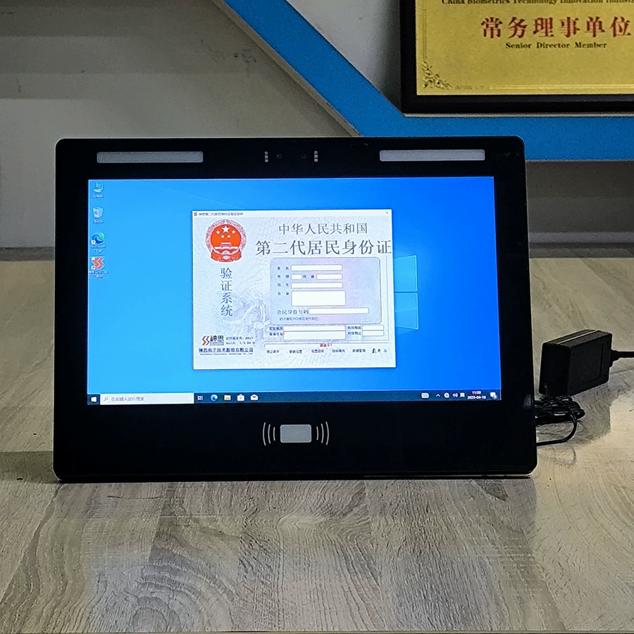 15.6inch Настольный биометрический распознаватель «все в одном» емкостный сенсорный запрос, оборудование для регистрации посетителей, прямые поставки с завода