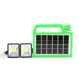 Solar Strong Light Satchel Rechargeable Light LED Home Outdoor Construction Site Patrol Camping Style Long-range Multi-functional Searchlight