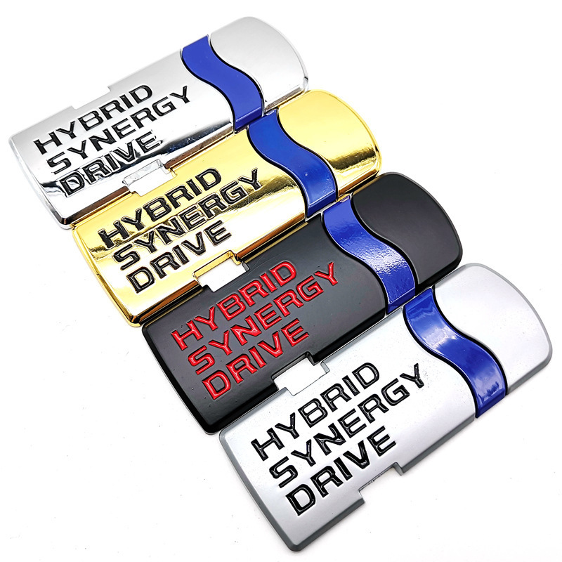 HYBRID car sticker is suitable for Camry Reiz modified hybrid car logo metal body sticker