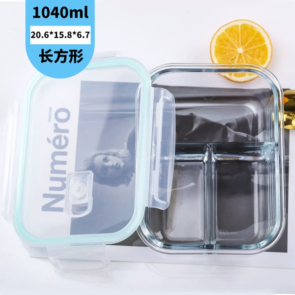 Rectangular, 1040 ml