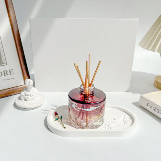 Plain color aromatherapy candle tray coaster irregular shooting props jewelry storage plate ins simple wholesale D-made