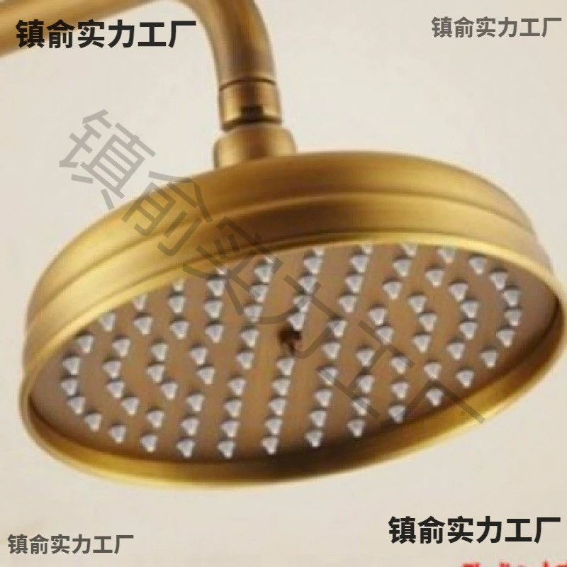 5ZW полностью медный 8inch диаметром 20 см, утолщенный антикварный ретро-европейский стиль, верхний душ, насадка для ванной комнаты - медный гвоздь для душа, цветок